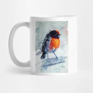 Red-capped robin Mug